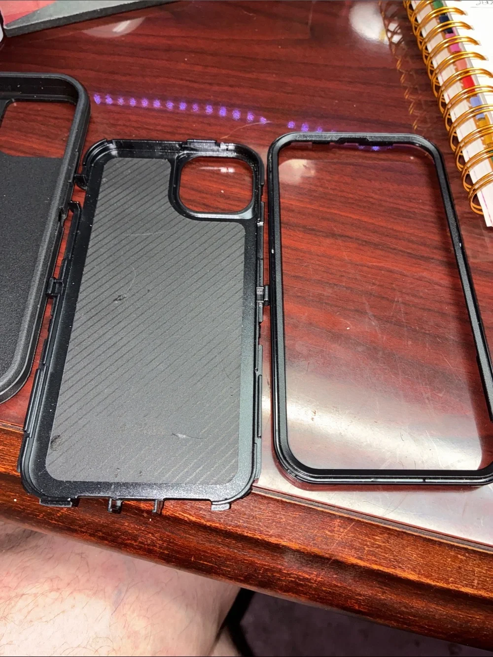 Black iPhone Case Compatible with 14 or 15 Plus
